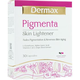 تصویر کپسول پیگمنتا درمکس روشن کننده پوست 30 عدد Dermax Pigmenta Skin Lightener 30 Caps