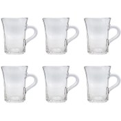 تصویر نیم لیوان شیپوری بلور کاوه 6 عددی 