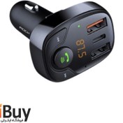 تصویر شارژر فندکی با قابلیت پخش موسیقی و تماس راک Rock B301 Bluetooth FM Transmitter Car Charger 