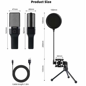 تصویر میکروفون استودیویی یانمای مدل X1R RGB YANMAI X1R RGB Condenser Microphone