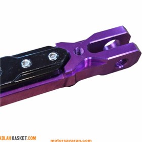 تصویر جک بغل موتور سیکلت رنتال بنفش RL21 Purple rental motorcycle side jack RL21