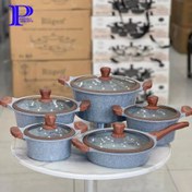 تصویر سرویس قابلمه 10 پارچه روگن مدل RU-7010 Rugen pot set, model RU-7010