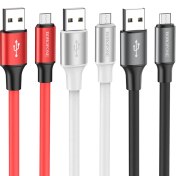 تصویر کابل شارژ بروفون مدل BX82 با سری میکرو BOROFONE BX82 Bountiful, USB to Micro-USB charging data cable