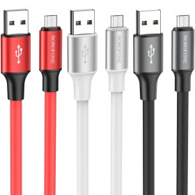 تصویر کابل شارژ بروفون مدل BX82 با سری میکرو BOROFONE BX82 Bountiful, USB to Micro-USB charging data cable