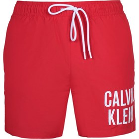 تصویر مایو یا شورت شنا مردانه برند کلوین کلاین Calvin Klein اصل CBMDNB09-RED 