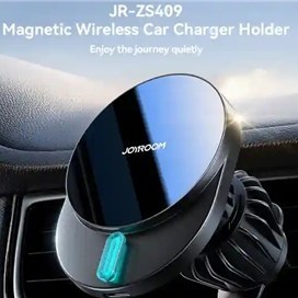 تصویر هولدر و شارژر وایرلس مگنتی جویروم Joyroom magnetic holder JR-ZS409 