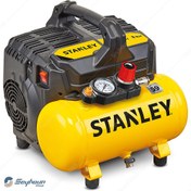 تصویر کمپرسور باد استنلی 105 لیتری مخزن 6 لیتر 8 بار 1 اسب مدل STANLY B2BE104STN703 