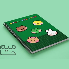 تصویر دفتر خط دار کیوت 