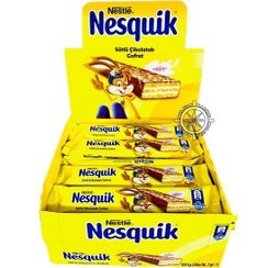 تصویر بیسکوئیت ویفر نسکوئیک نستله ۲۶/۷ گرمی باکس ۳۰ عددی Nestle nesquik 