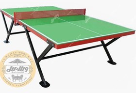 تصویر میز پینگ پنگ شیشه‌ای مدل P 