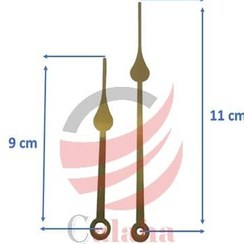 تصویر عقربه ساعت طلایی 11 سانتی 
