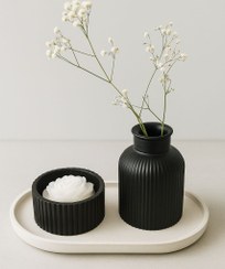 تصویر ست گلدان مراکشی به همراه قندان و شمع 