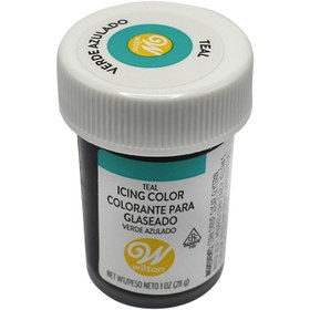تصویر رنگ خوراکی ژله ای سبز آبی (TEAL) ویلتون 