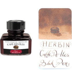 تصویر جوهر خودنویس ژاک هربین قهوه Jacques Herbin Cafe des iles 30ml 