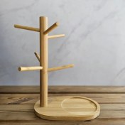 تصویر جا لیوانی با زیر لیوانی بامبوKAA-2 