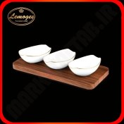 تصویر سرویس اردو خوری آلاله ۳ خانه لیمون چینی آراد Alaleh 3-Compartment Tray