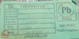 تصویر ترمیستور JNR15S160L NTC 16OHM-15MM 