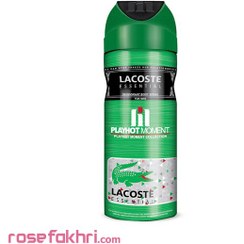 تصویر اسپری دئودورانت مردانه پلی هات مومنت مدل Lacoste Esential حجم 200 میلی لیتر 