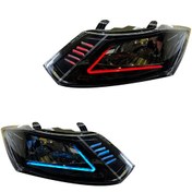 تصویر چراغ جلو اسپرت کوییک کروز مدل 3D-NIKE مولتی کالر (ریموت دار) داخل مشکی دو حالته بدون موتور دو عددی 
