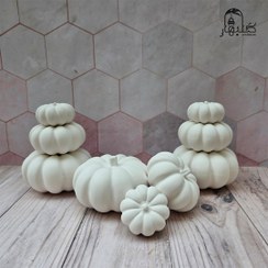 تصویر ست کدو مینیاتوری سرامیک خام 