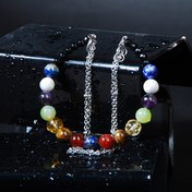 تصویر دستبند دبل هفت چاکرای 