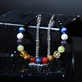 تصویر دستبند دبل هفت چاکرای 