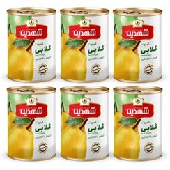 تصویر کمپوت گلابی شهدین - 370 گرم بسته 6 عددی 