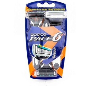 تصویر خودتراش دورکو 6 تیغ بسته 3 عددی dorco pace 6 in 3pcs