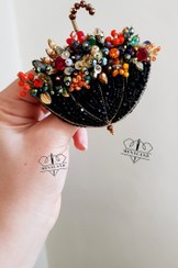 تصویر گلسینه چتر گلدار جواهردوزی 