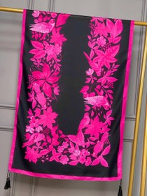 تصویر ست آیلی - ابعاد کیف : ۲۲*۱۷ سانت / زرشکی / روسری : ۱۳۰ سانت 