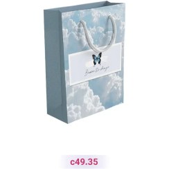 تصویر پاکت کادو با طرح ابر آبی روشن (سری 35) 