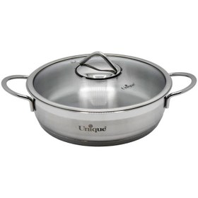 تصویر تابه استیل یونیک 24 درب دار مدل UN-9943 Unique steel pan with 24 doors, model UN-9943