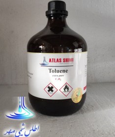 تصویر تولوئن ۹۹% (اطلس شیمی مهر) - ۱ لیتری شیشه Toluene