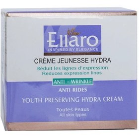 تصویر کرم مرطوب کننده و آبرسان الارو مدل Youth Preserving Hydra Ellaro Youth Preserving Hydra Moisturizing Cream 50ml