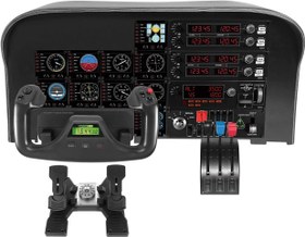 تصویر پنل شبیه ساز پرواز لاجیتک مدل Flight Switch Panel Logitech G Flight Simulator Aircraft Switch Panel