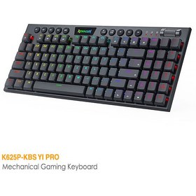 تصویر کیبورد مکانیکال گیمینگ ردراگون Redragon Yi Pro K625P-KBS Redragon Yi Pro K625P-KBS RGB Wireless Mechanical Gaming Keyboard