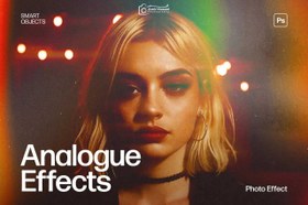 تصویر دانلود قالب افکت عکس آنالوگ فتوشاپ 