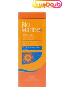 تصویر بایو مارین کرم ضد آفتاب رطوبت رسان SPF50 بی رنگ Bio Marine Aqua Sun SPF50 Invisible Sunscreen Cream Ultra Hydrating