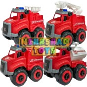 تصویر ست ماشین آتش نشانی ۴ عددی فکری 