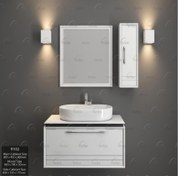 تصویر ست کابینت روشویی لاکچری TWISS مدل A-9102 