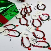 تصویر دستبند یلدایی کریستالی - هندوانه 