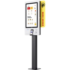 تصویر کیوسک سفارش‌گیر لمسی اندرویدی 27 اینچ تلپو Telpo K20 bayamax 22 inch RK3399 self order kiosk