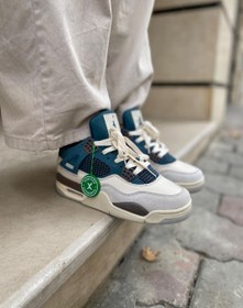 تصویر نایکی جردن رترو ۴ اسنورلکس کاستوم || Nike Jordan Retro 4 Snorlax Custom کد 420 Nike Jordan Retro 4 Snorlax Custom