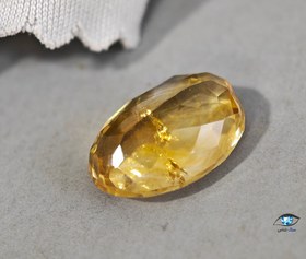 تصویر سنگ سیترین بیضی ۴.۳ قیراط 