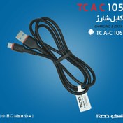 تصویر کابل میکرو یو اس بی TSCO TC A105 1m ا TSCO TC A105 1m microUSB data cable TSCO TC A105 1m microUSB data cable