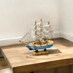 تصویر ماکت کشتی چوبی دکوری 18سانتیمتری 