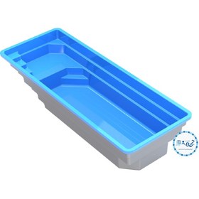 تصویر استخر پیش ساخته فایبرگلاس 3×8 سولدا 