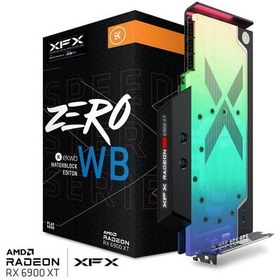 تصویر کارت گرافیک ایکس اف ایکس RX 6900XT RGB EKWB Waterblock ظرفیت 16 گیگابایت 