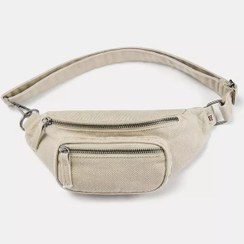 تصویر کیف کمری زنانه اورجینال پول اند بیر PULL & BEAR- خاکی و آبی 