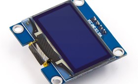 تصویر LCD oled 1.3 inch آبی I2c 